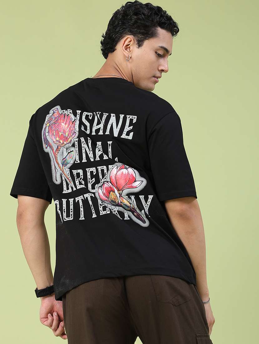 men printed round neck t-shirt