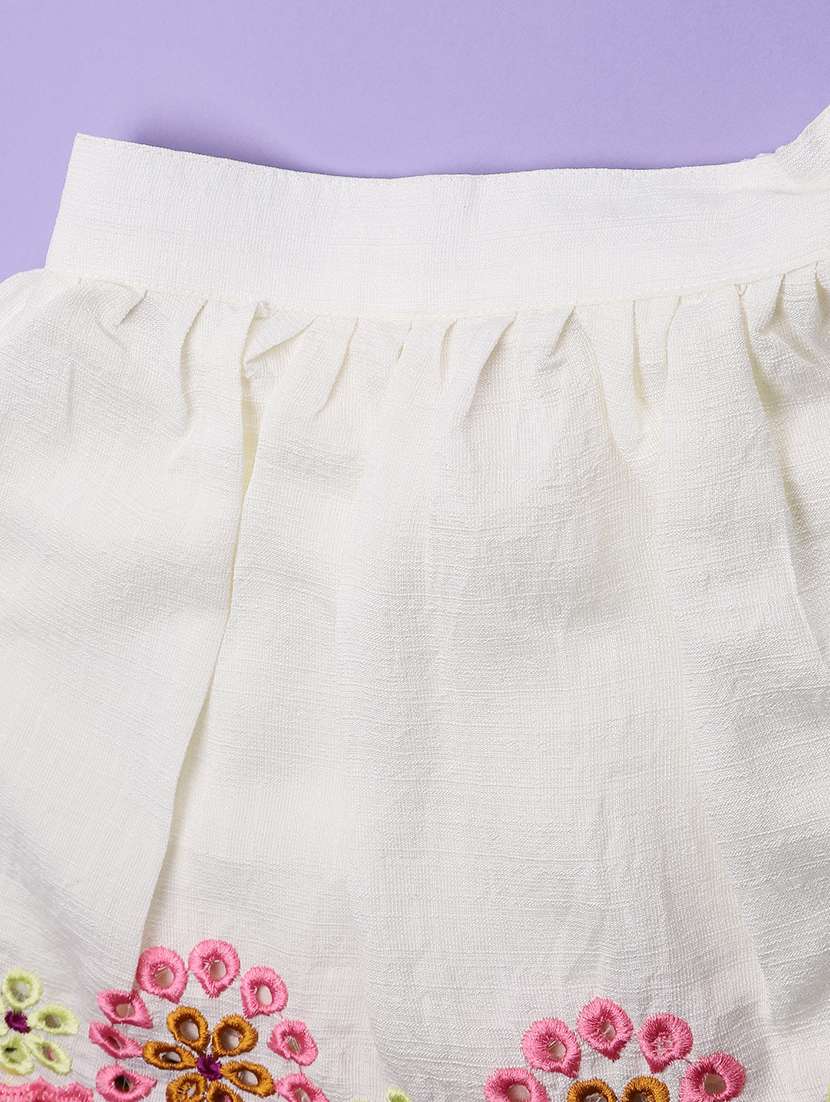 gitls embroidered short sleeves shirt and skirt co-ord set - 22368234 -  Standard Image - 5