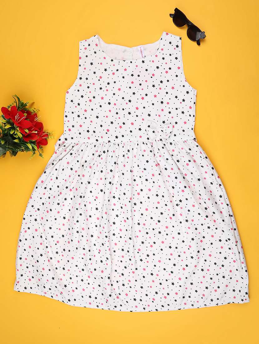 white cotton frock