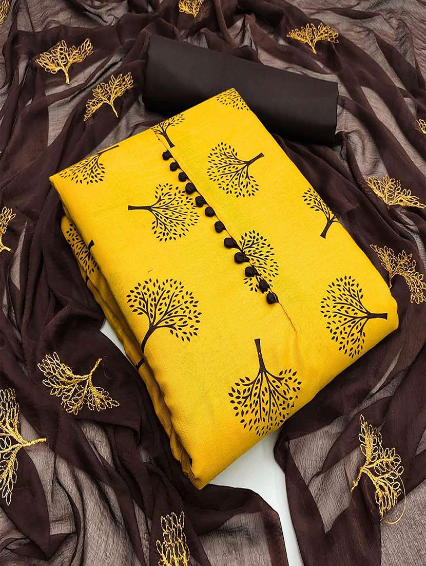 women printed unstitched suit set