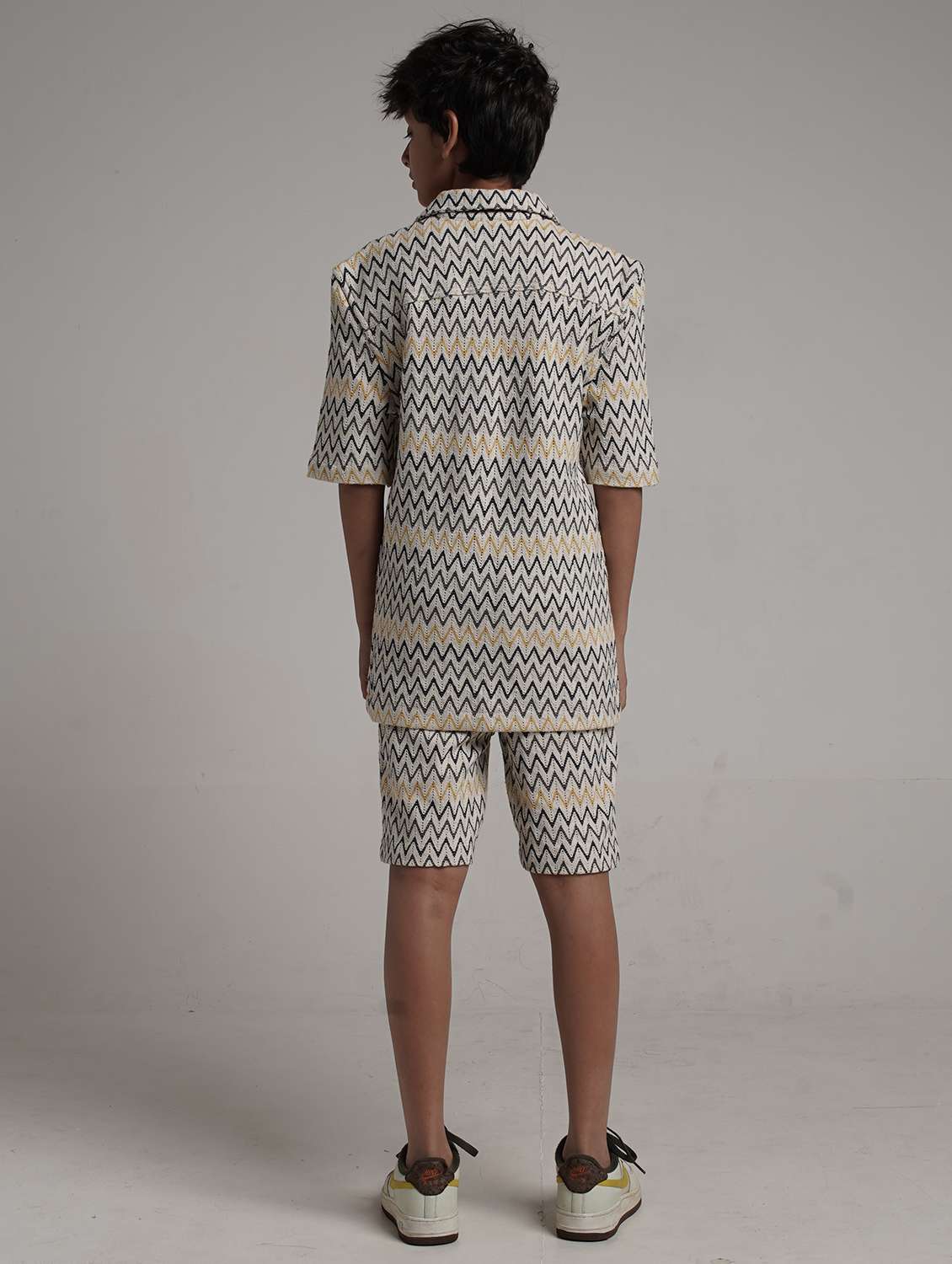 boys printed shirt and shorts co-ords set - 22368355 -  Standard Image - 5