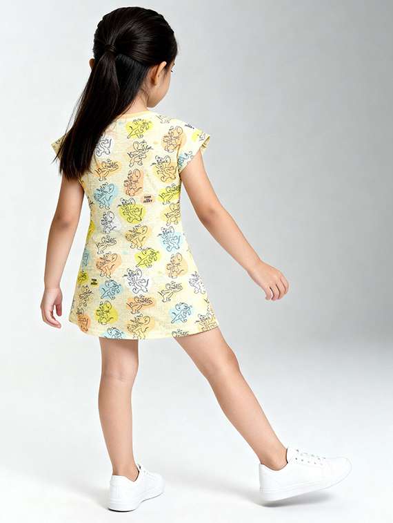 girls printed short sleeve a-line dress - 22368503 -  Standard Image - 3