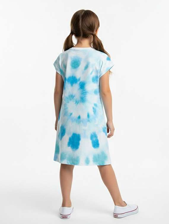 girls printed short sleeve a-line dress - 22368506 -  Standard Image - 3