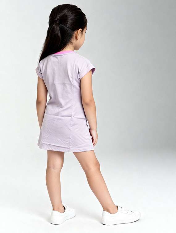 girls printed short sleeve a-line dress - 22368509 -  Standard Image - 3