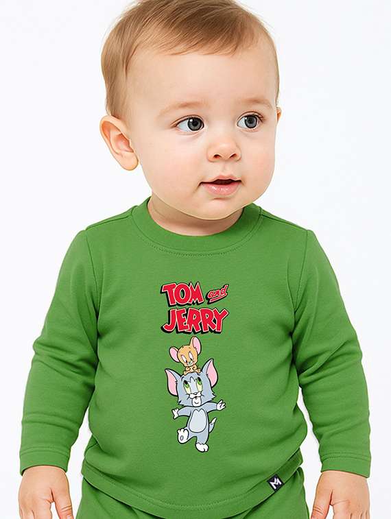 kids printed t-shirt and jogger set