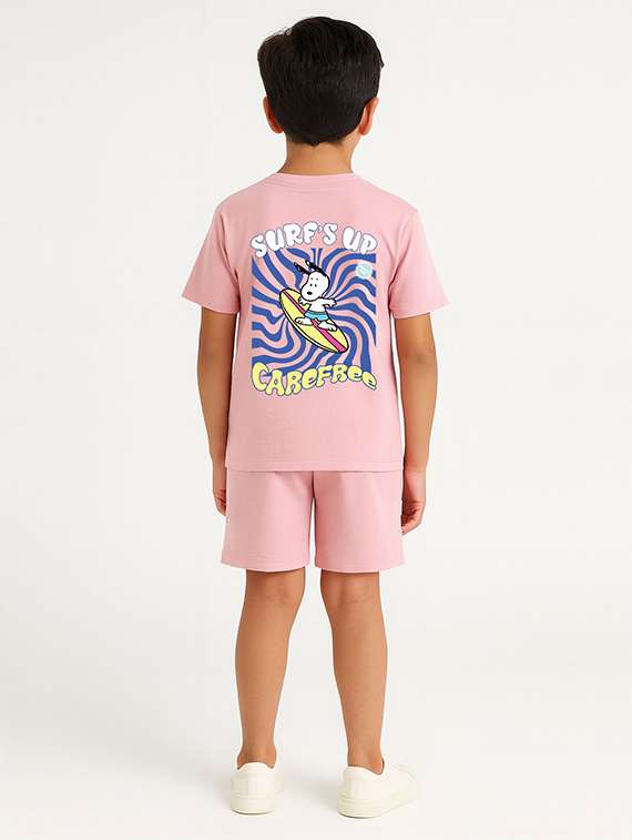 kids printed t-shirt and shorts set - 22368559 -  Standard Image - 3