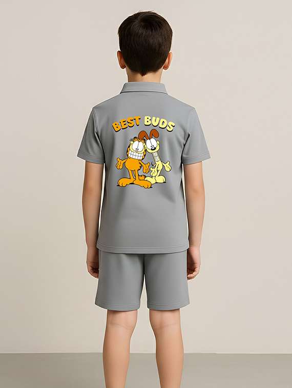 boys printed shirt and short set - 22368562 -  Standard Image - 3
