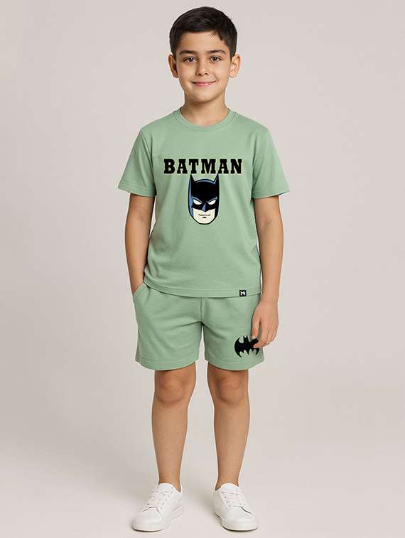 kids printed t-shirt and shorts set