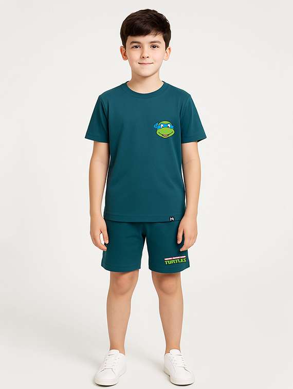 kids printed t-shirt and shorts set