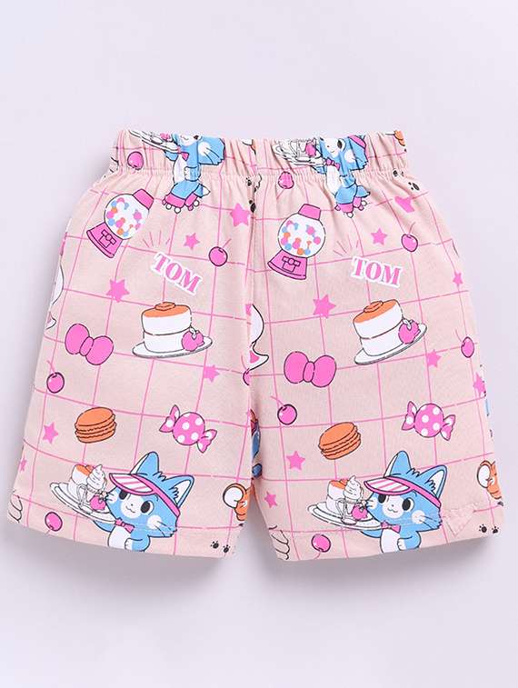 kids printed t-shirt and shorts set - 22368576 -  Standard Image - 3