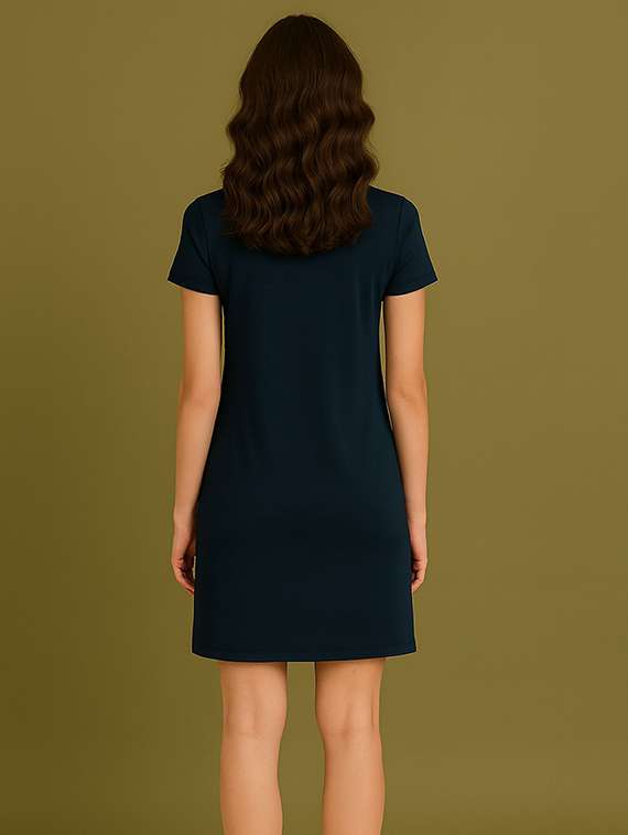 women printed short sleeve t-shirt dress - 22368636 -  Standard Image - 3
