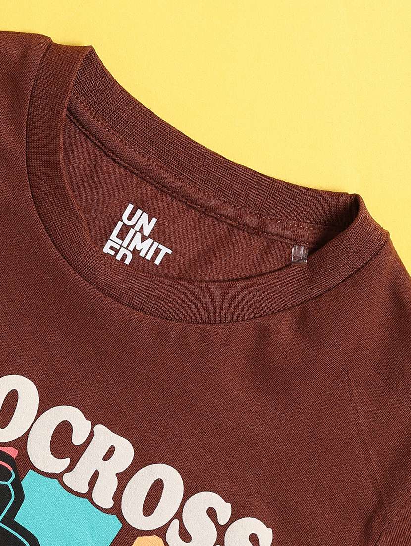 boys printed round neck short sleeves t-shirt - 22370764 -  Standard Image - 3