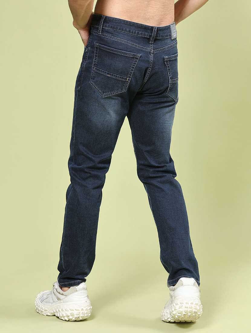 men washed mid rise full length slim fit jeans - 22371056 -  Standard Image - 3