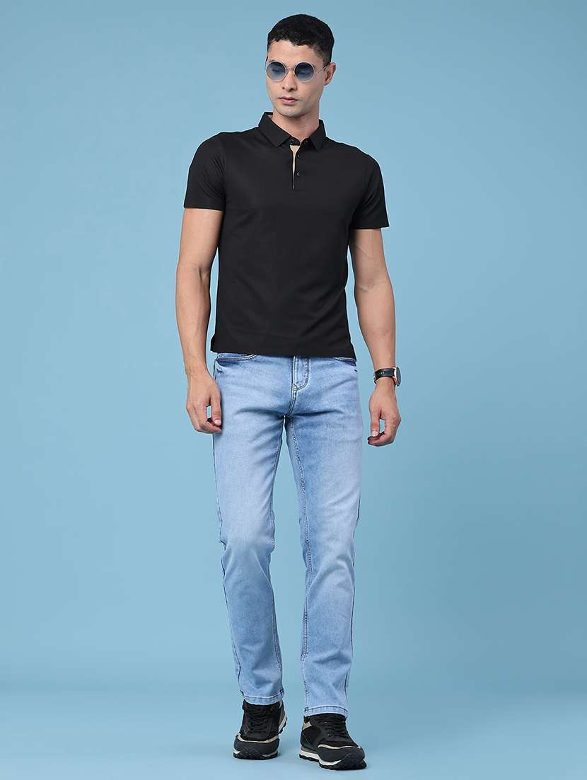 men washed mid rise full length slim fit jeans - 22371062 -  Standard Image - 5