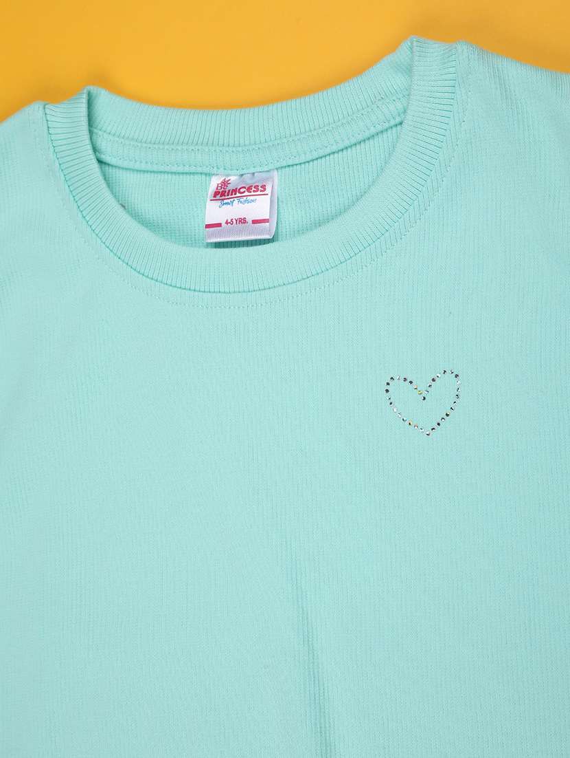 kids green cotton twin sets twin sets & jump suit - 22371066 -  Standard Image - 3