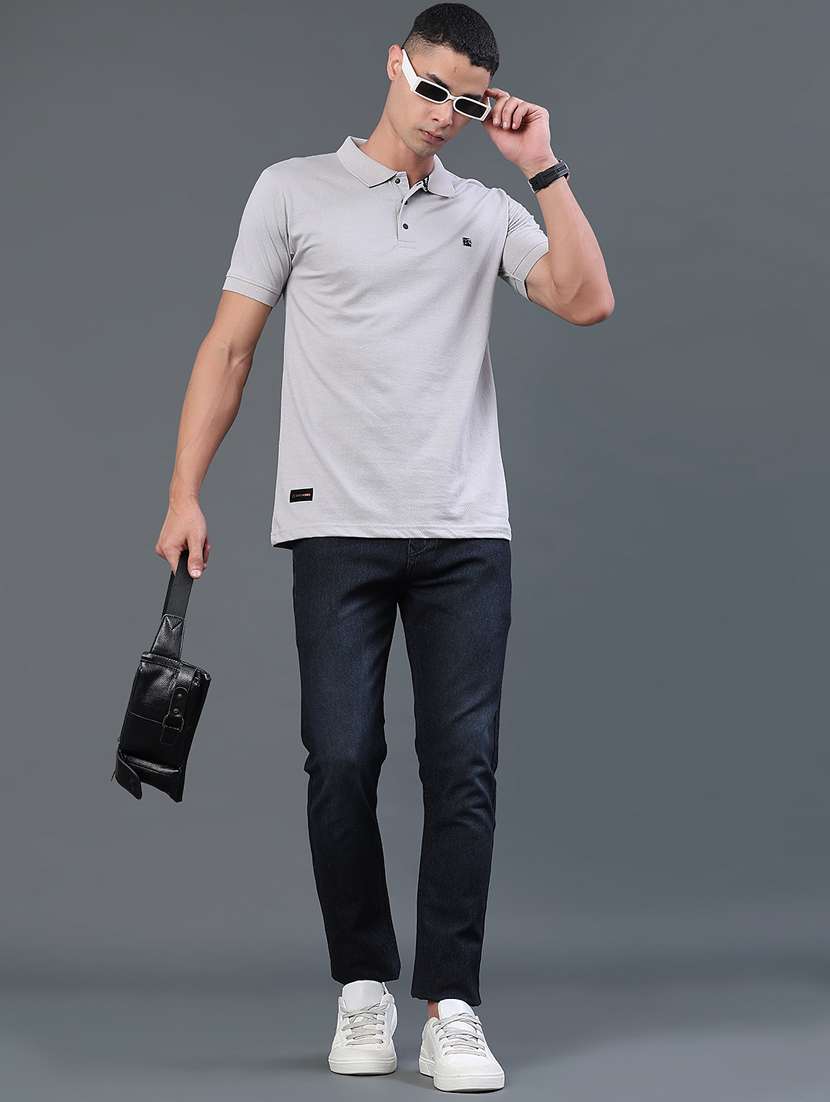 men self design short sleeve regular fit polo t-shirt - 22371081 -  Standard Image - 5