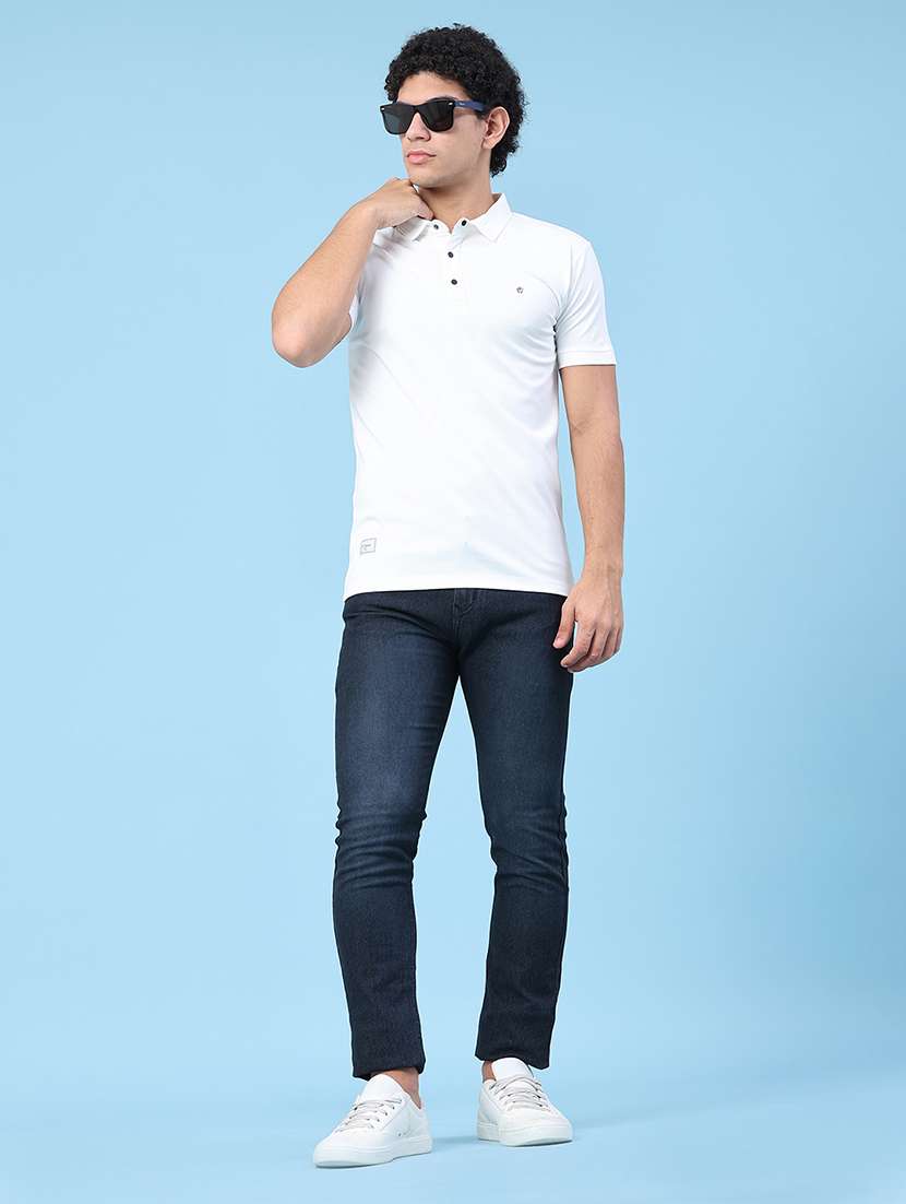 men solid short sleeve slim fit polo t-shirt - 22371088 -  Standard Image - 5
