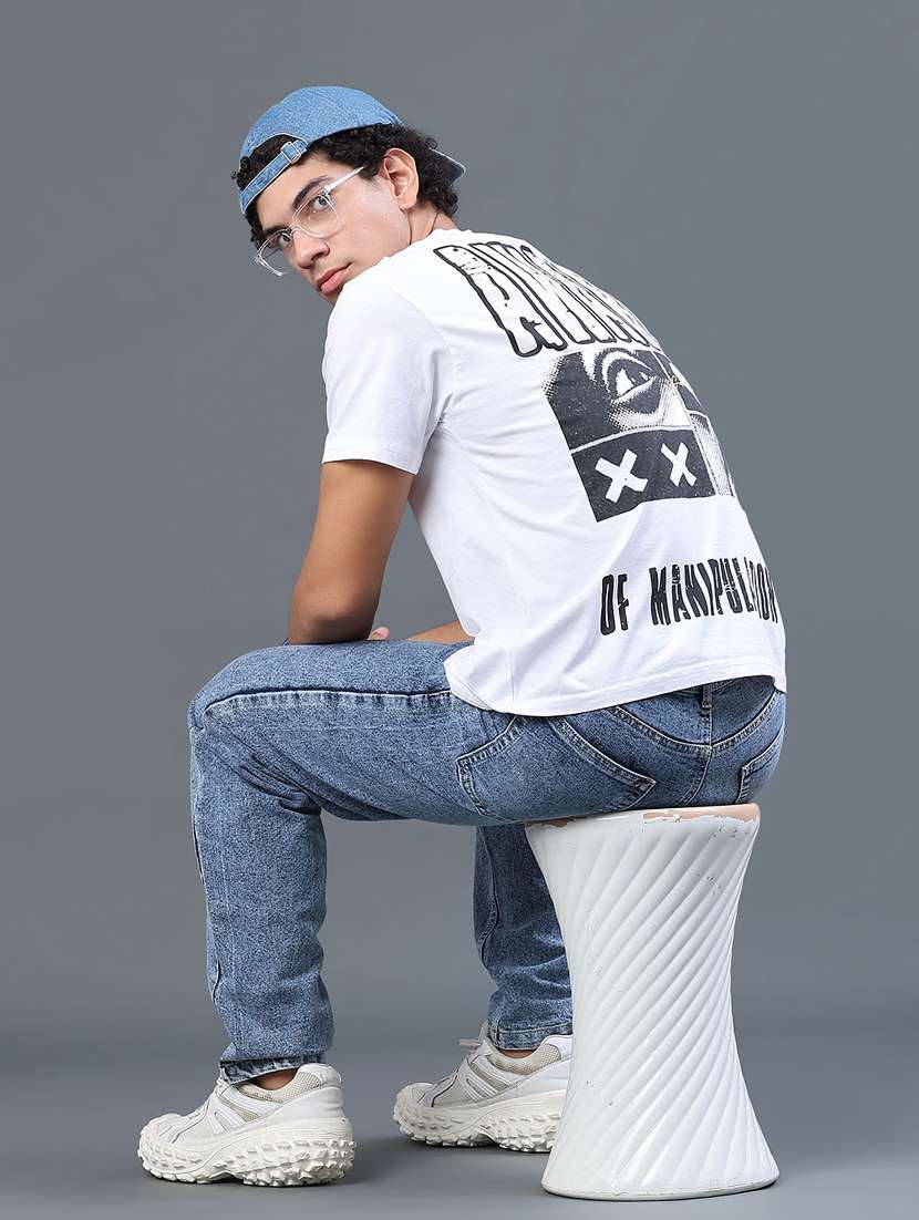 men printed short sleeve regular fit t-shirt - 22371126 -  Standard Image - 5