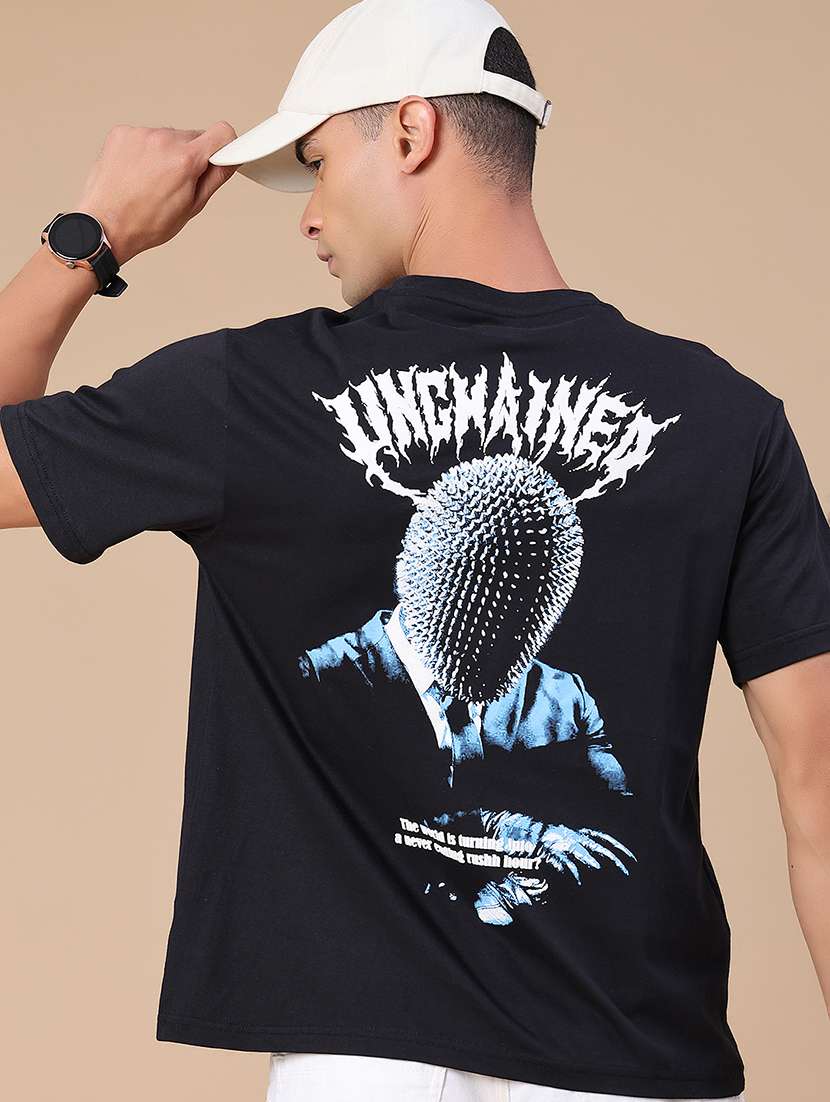 men printed short sleeve regular fit t-shirt