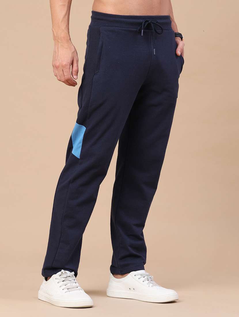 men solid mid rise regular fit track pant - 22371177 -  Standard Image - 3