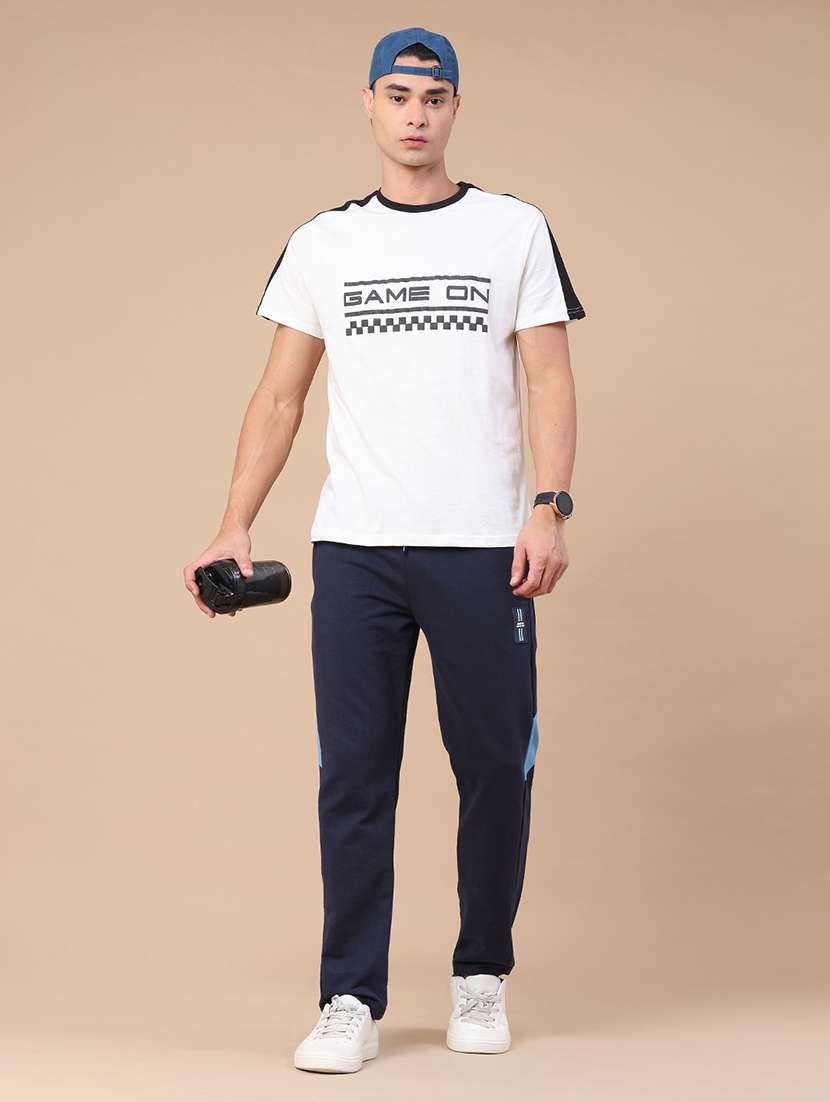 men solid mid rise regular fit track pant - 22371177 -  Standard Image - 5