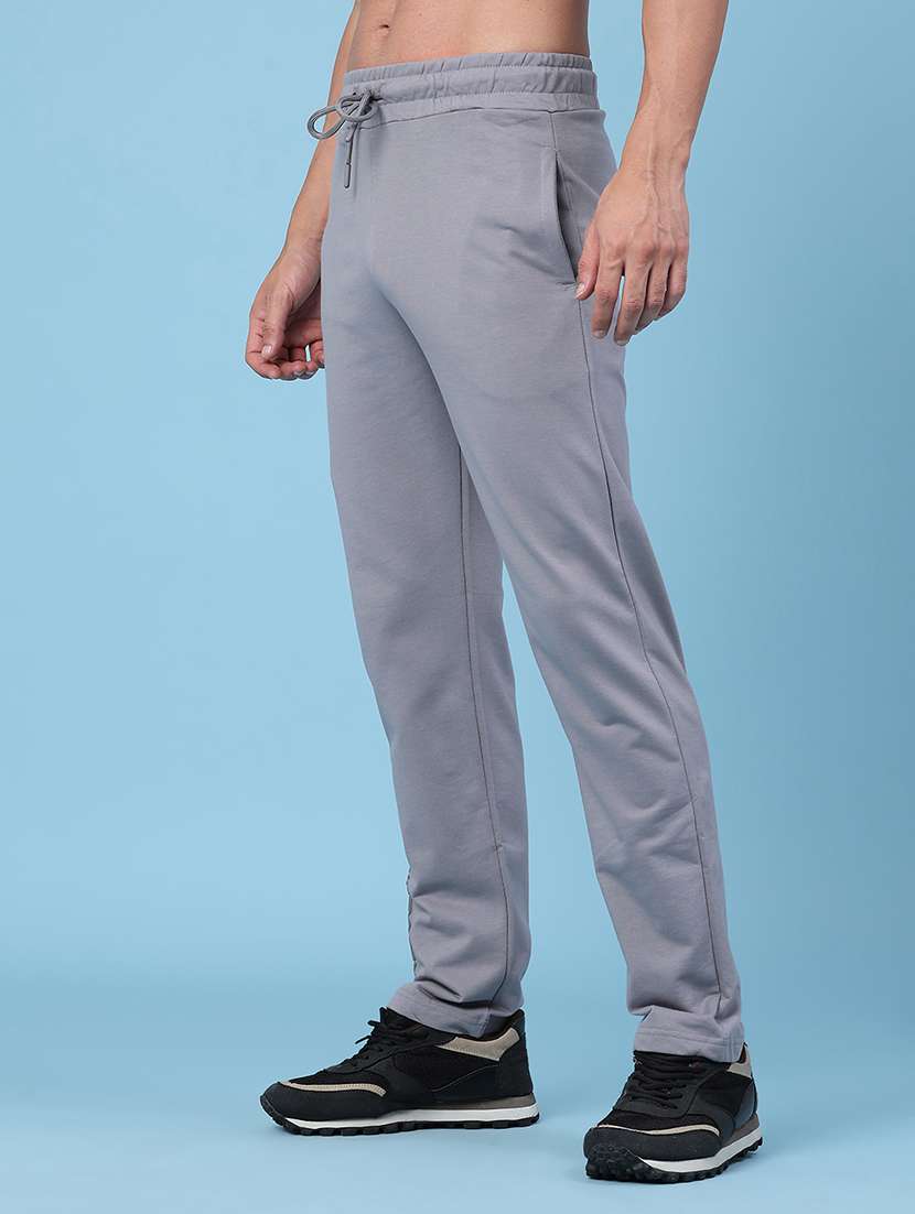 men solid mid rise regular fit track pant - 22371179 -  Standard Image - 3