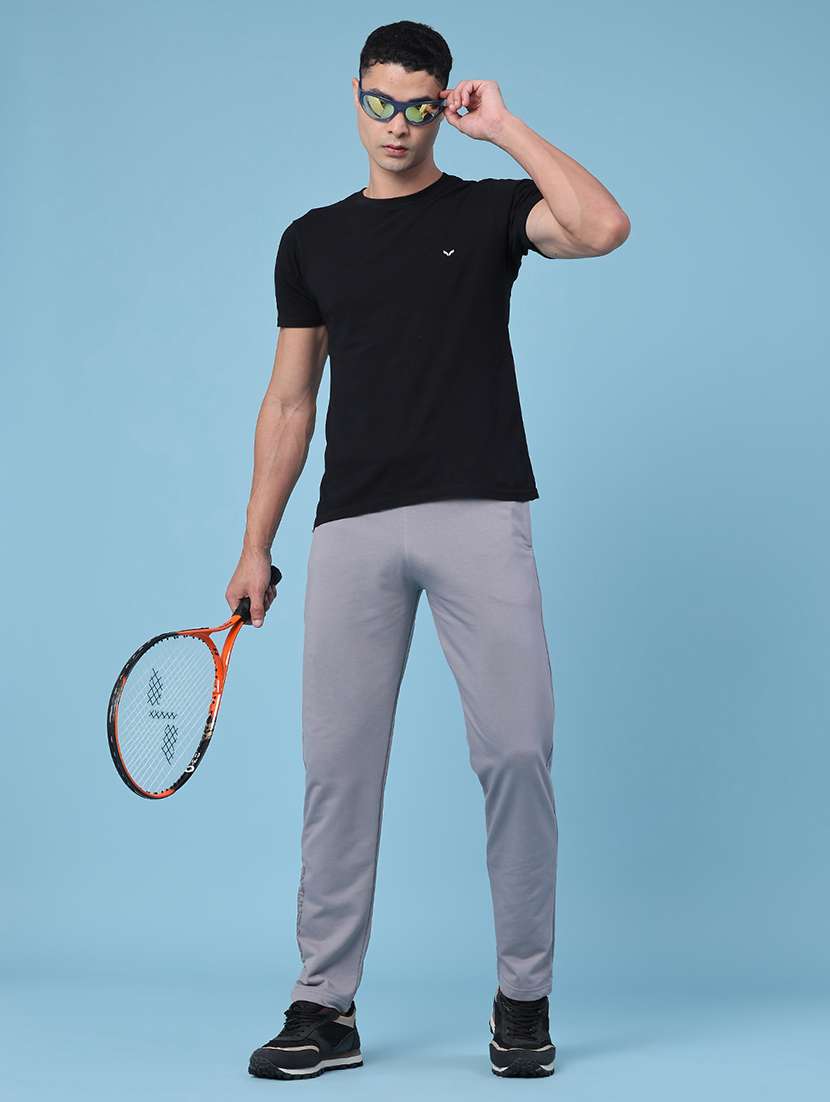 men solid mid rise regular fit track pant - 22371179 -  Standard Image - 5