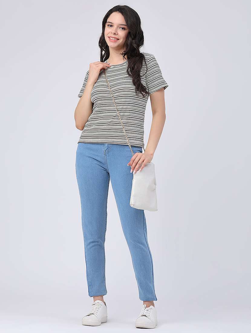women printed round neck casual t-shirt - 22371196 -  Standard Image - 5