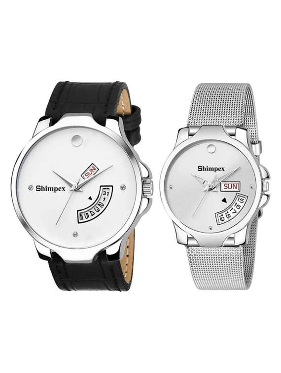 classic edge analog watch set