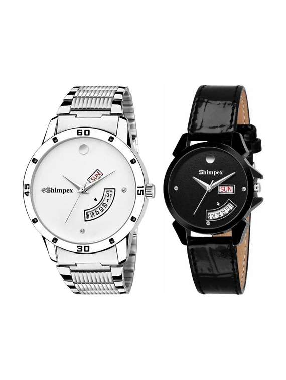 classic edge analog watch set