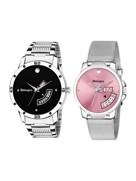 classic edge analog watch set