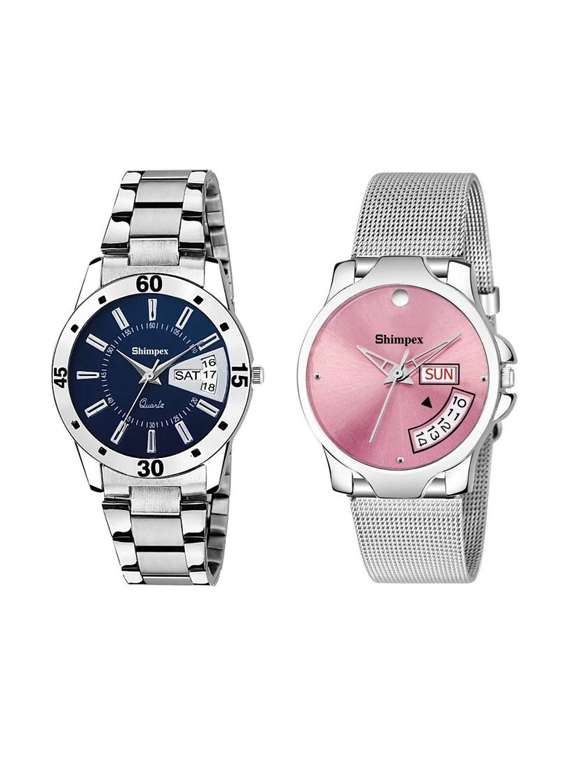 classic edge analog watch series for couple