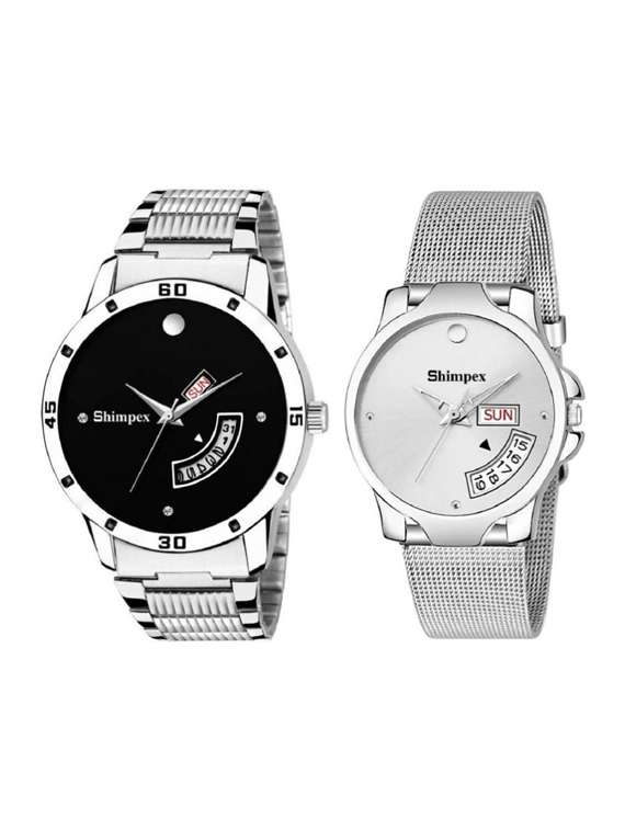 classic edge analog watch for couple