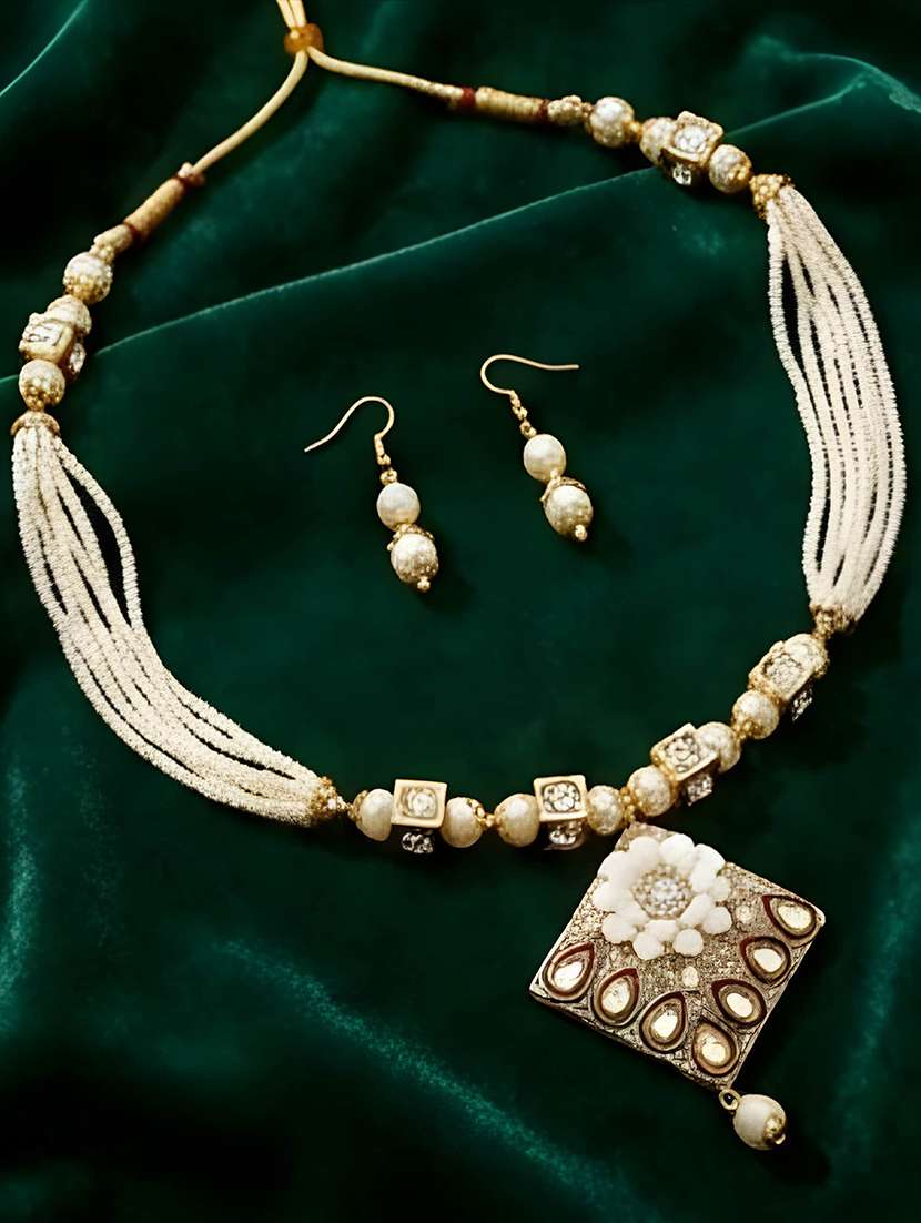 women pendant necklace set with earrings