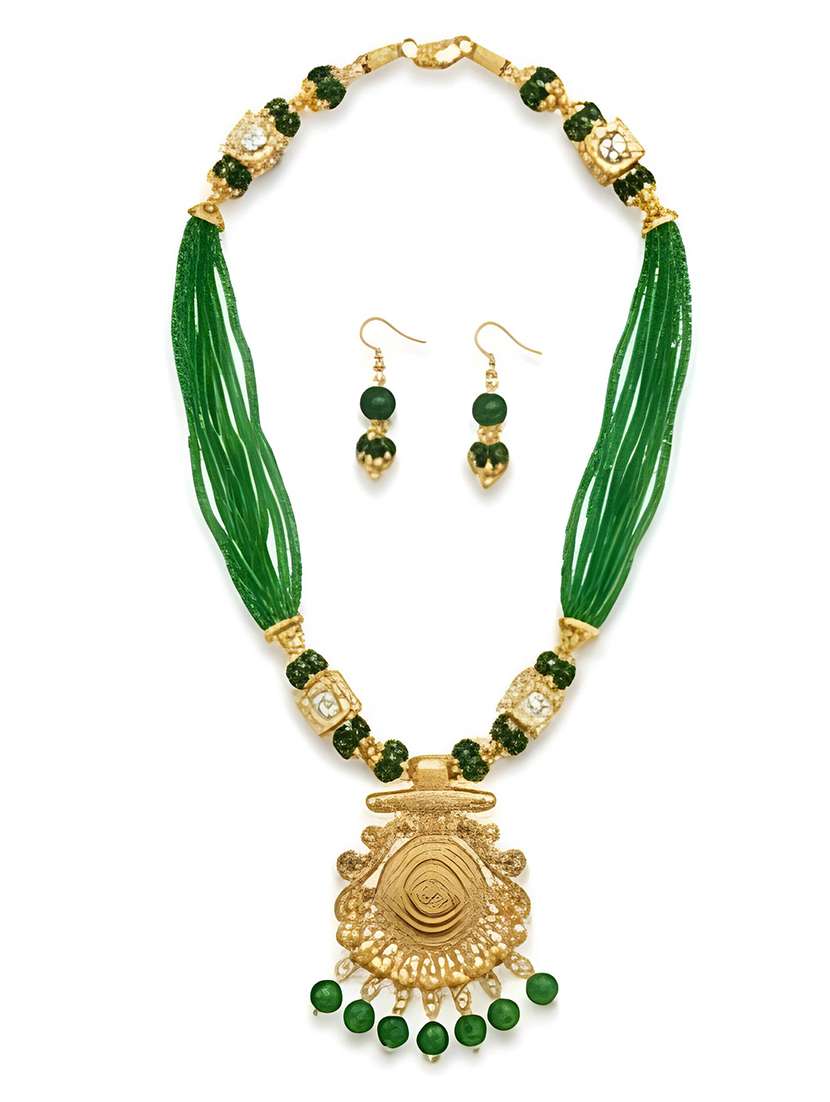 women pendant necklace set with earrings - 22373085 -  Standard Image - 5