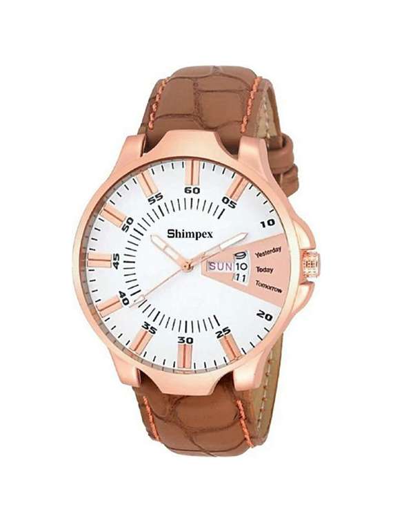 classic edge analog watch for men