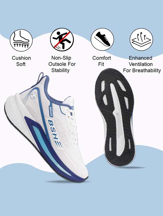 men white solid lace up sport shoe - 22373308 -  Standard Image - 3