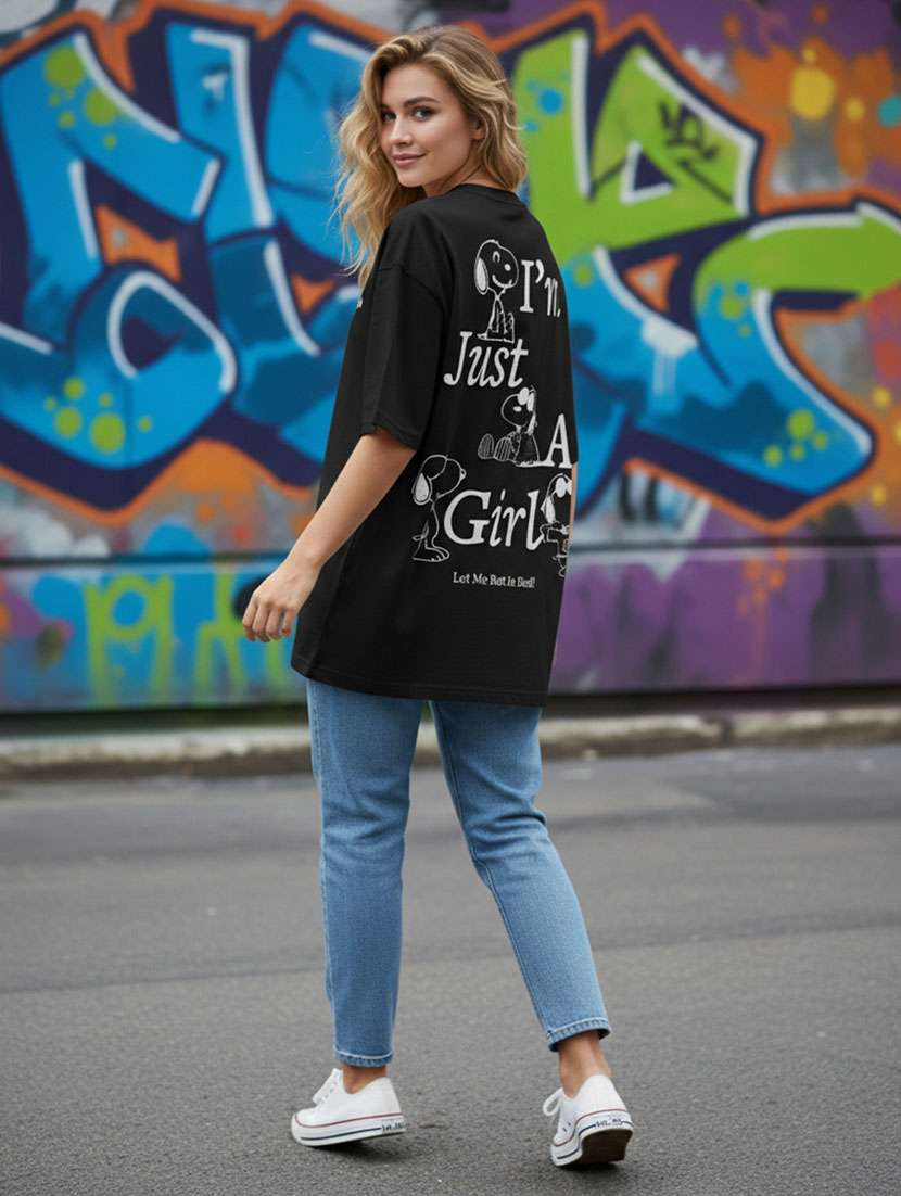 women printed short sleeve oversized t-shirt - 22373468 -  Standard Image - 3