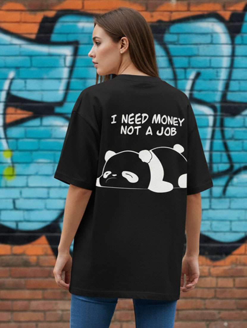 women printed short sleeve oversized t-shirt