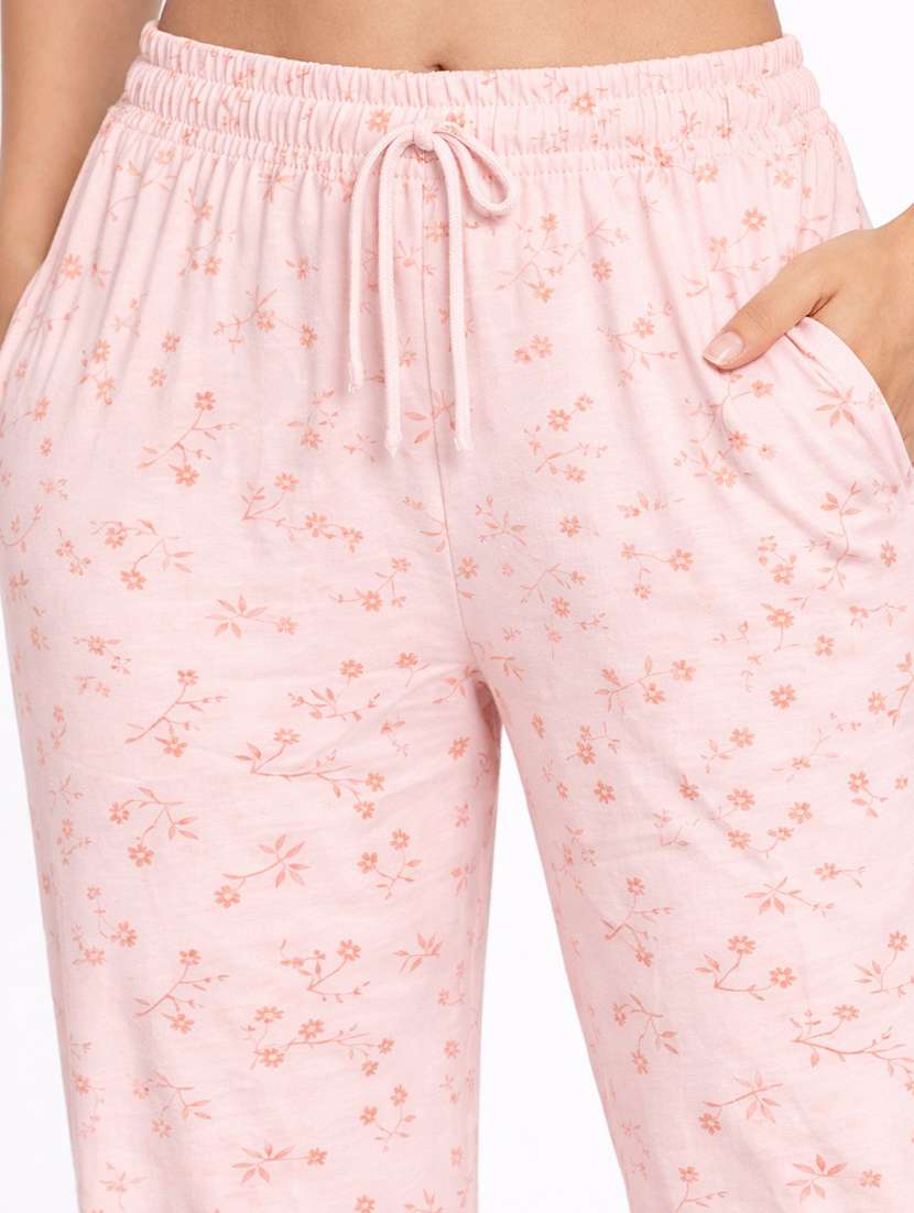 women printed mid rise lounge wear pajama - 22373492 -  Standard Image - 5