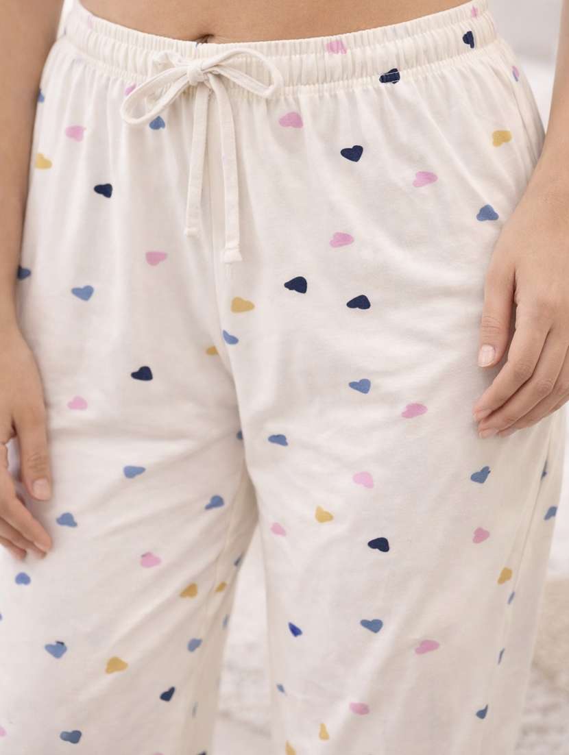 women printed mid rise lounge wear pajama - 22373497 -  Standard Image - 5