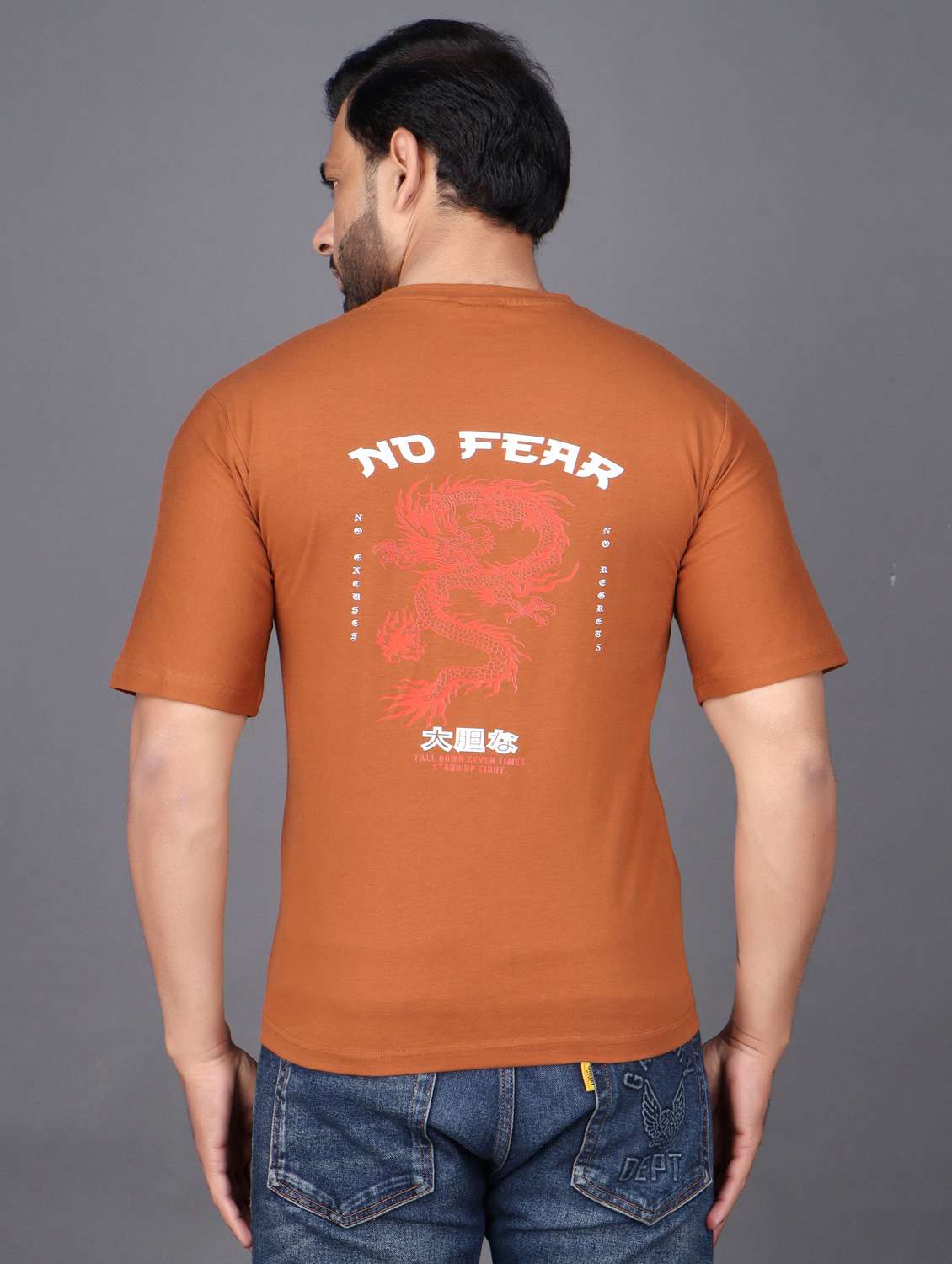 men printed short sleeve regular fit t-shirt