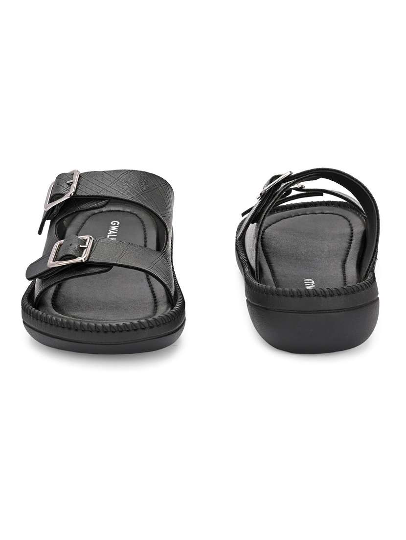 Men Textured Slip On Sandal - 22373509 -  Standard Image - 3