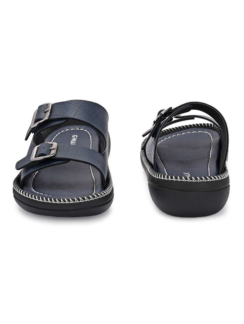 Men Textured Slip On Sandal - 22373510 -  Standard Image - 3