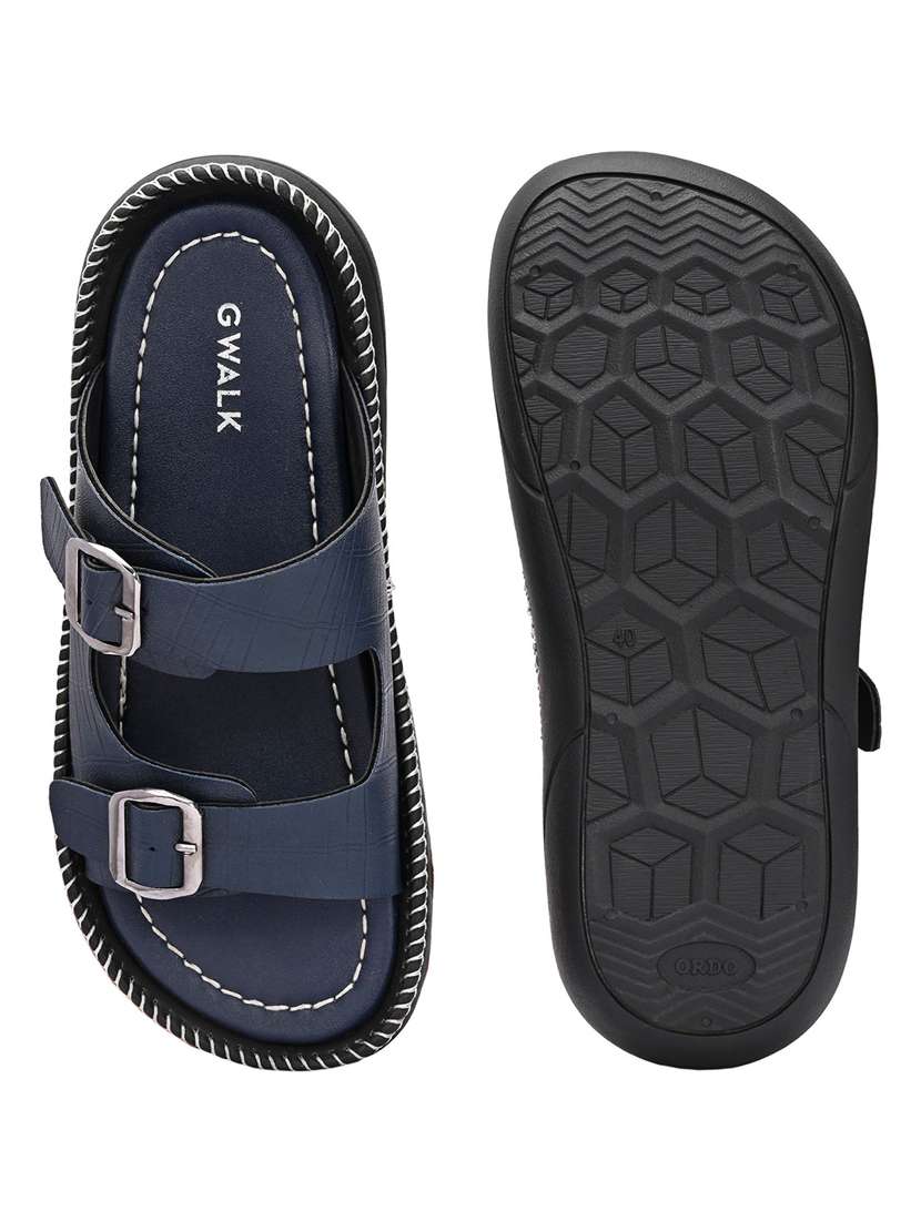 Men Textured Slip On Sandal - 22373510 -  Standard Image - 5