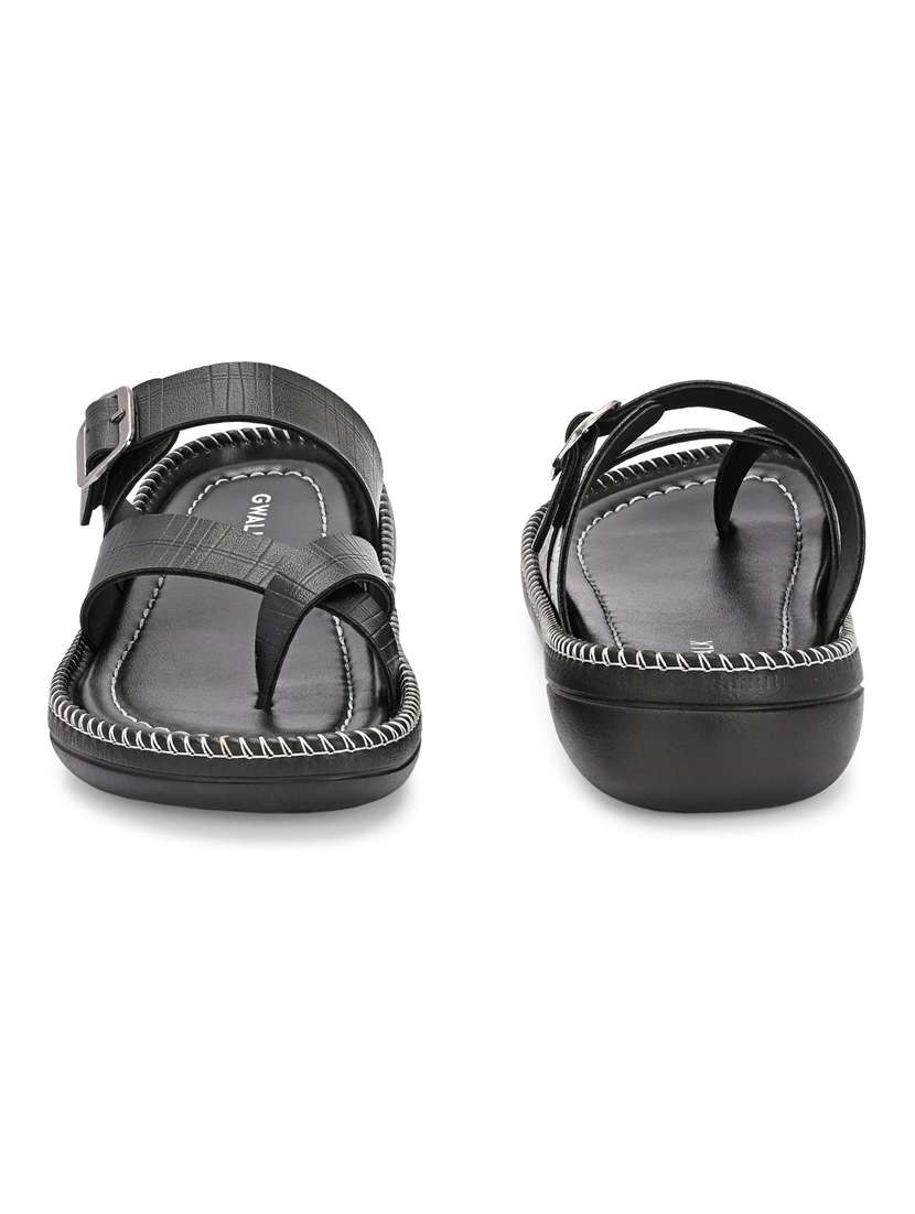 Men Textured Toe Seperator Sandal - 22373512 -  Standard Image - 3