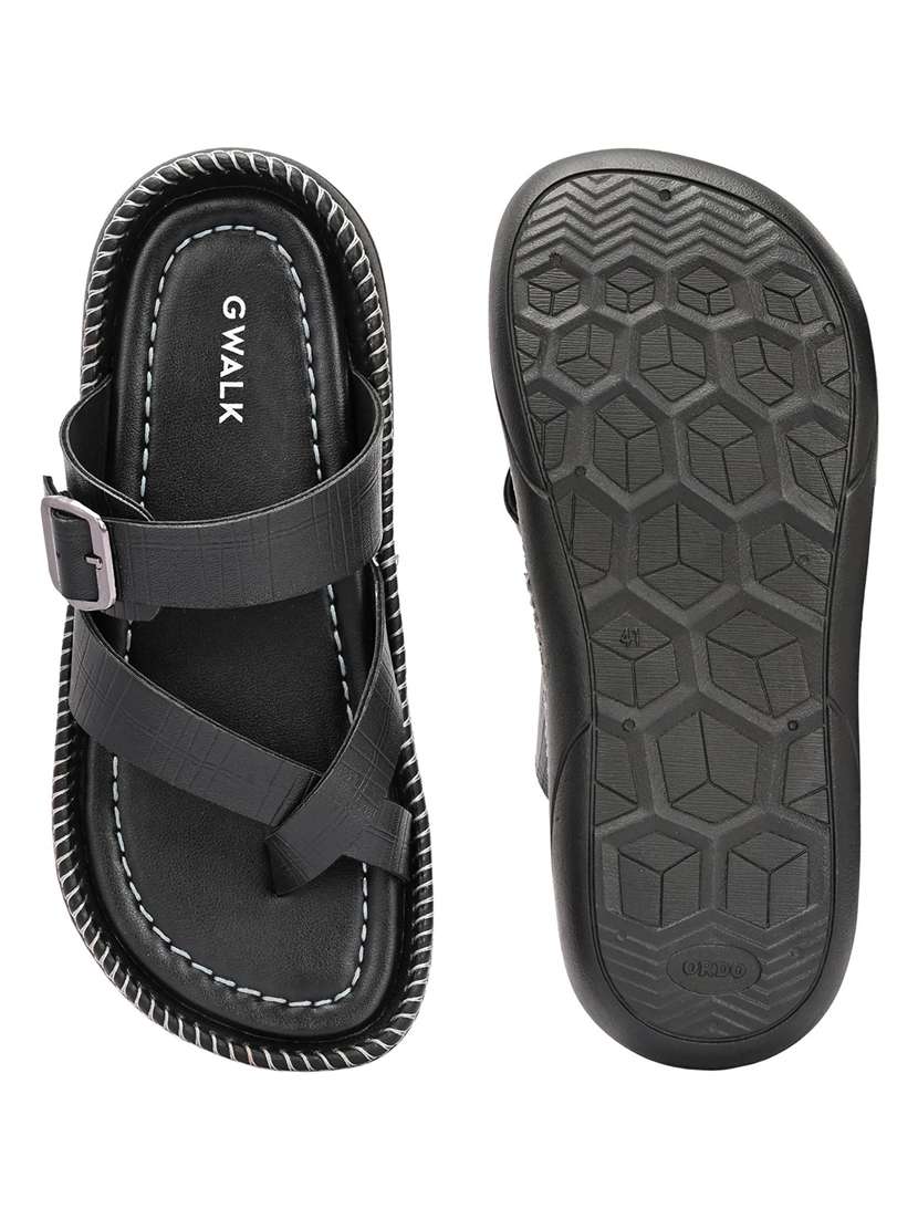 Men Textured Toe Seperator Sandal - 22373512 -  Standard Image - 5