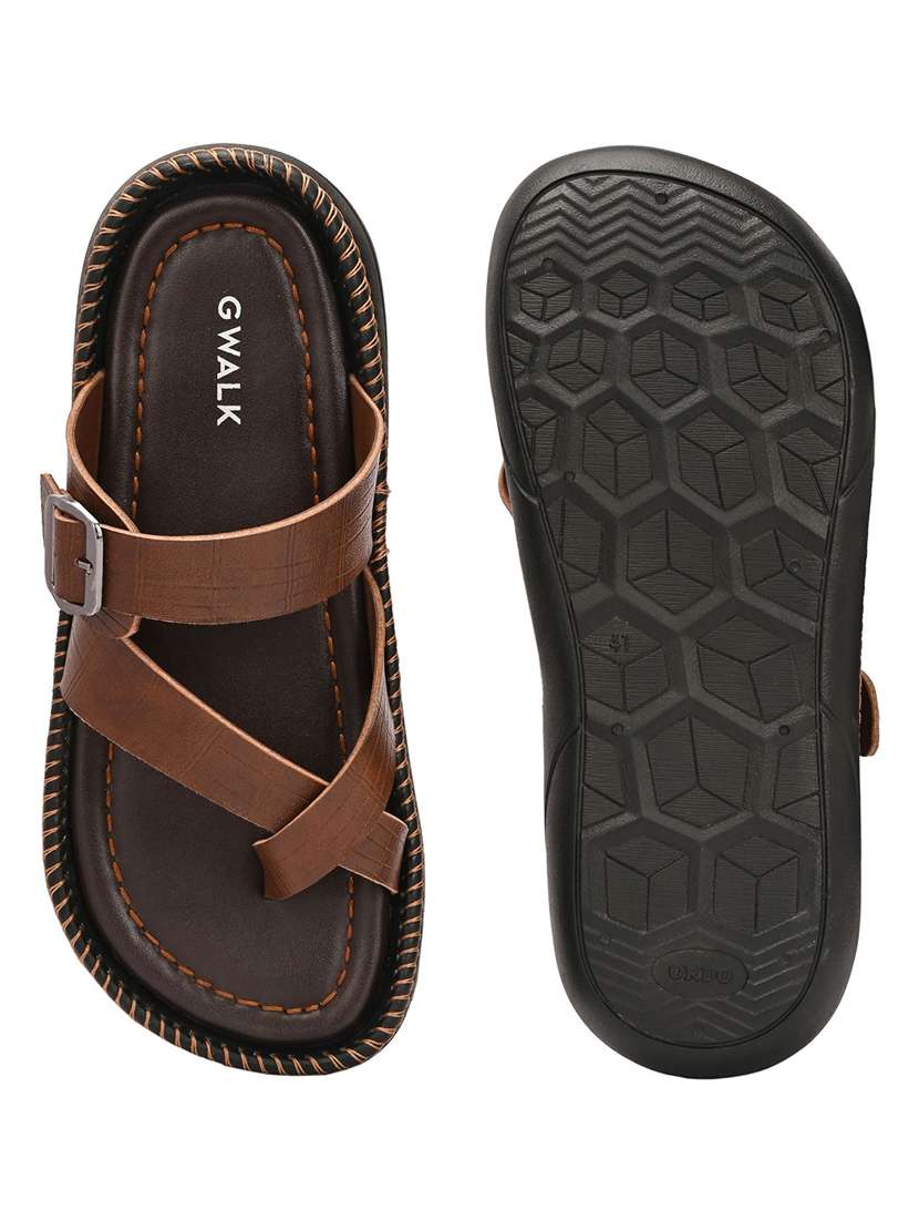 Men Textured Toe Seperator Sandal - 22373514 -  Standard Image - 5