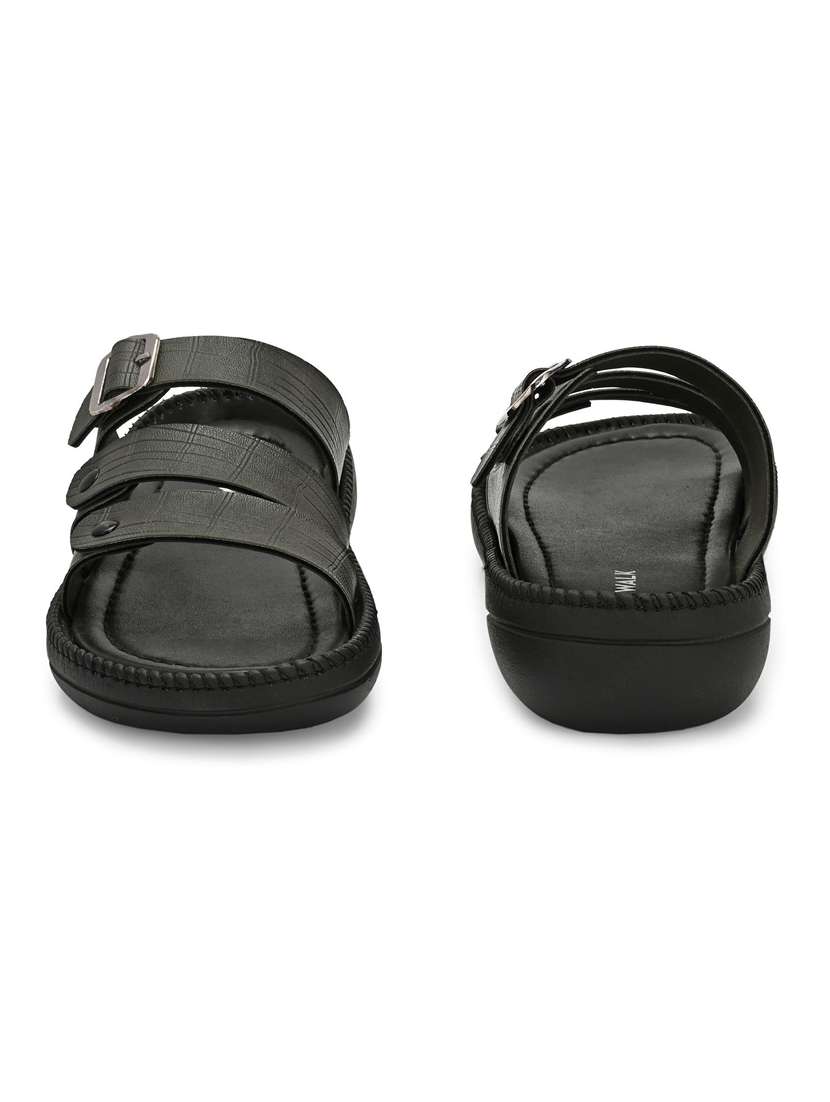 Men Textured Slip On Sandal - 22373521 -  Standard Image - 3