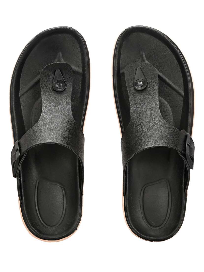 men solid toe seperator sandal - 22373526 -  Standard Image - 3